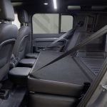 Land Rover Defender 110 Seat in Black Leather side view down